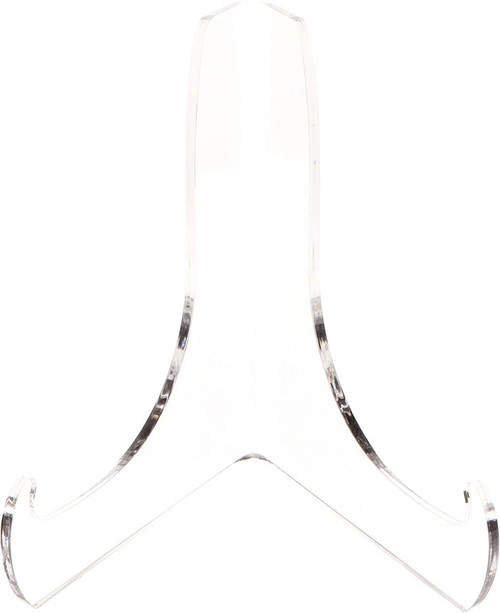 Plymor Clear Acrylic 60-Degree Angle Easel with Deep Support Ledges, 4.5" H x 4.5" W x 3.5" D (6 Pack)