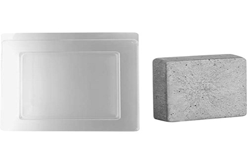 Rayher Square Middle Casting Mould, Transparent, 18.5 x 18.5 cm