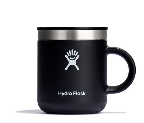 Hydro Flask Mug - Stainless Steel Reusable Tea Coffee Travel Mug - Vacuum Insulated, BPA-Free, Non-Toxic Black 6 oz