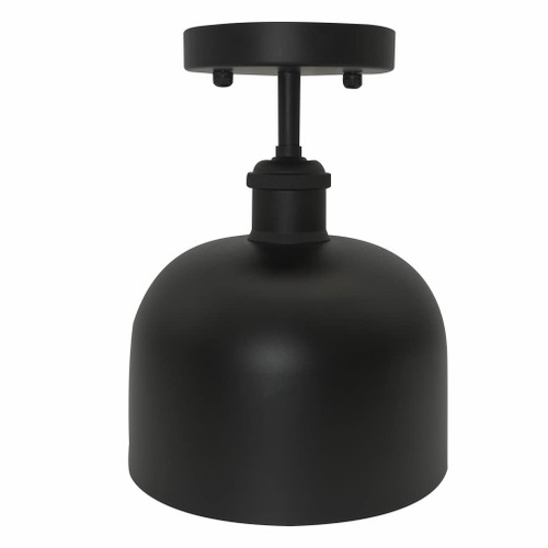 Flush Mount Ceiling Light, Close to Ceiling Light Fixture, Industrial Retro Kitchen Ceiling Light Fixtures, Black Semi Flush Mount Ceiling Lighting Vintage Lamp for Kitchen Laundry Room Hallway