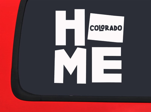 Car Sticker Home Colorado Native Hometown Car Window Decal Sticker White 7 Inch