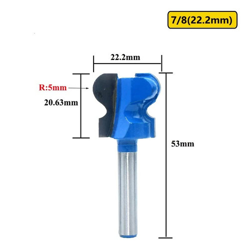 JrenBox Router bits 6mm 1/4inch Shank for Wood Milling Cutter Industrial Grade Drill Bit Woodworking Tool 6.35mm Two Finger Router Bit