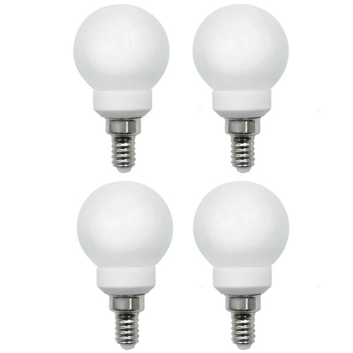 TRIJZHOU 4 Pack E12 Led Bulb 30W 25W Equivalent Natural White 4000K 3W 300 Lumen AC 110V 120V G45 Edison Base Small Light for Ceiling Fan Chandelier Lamp