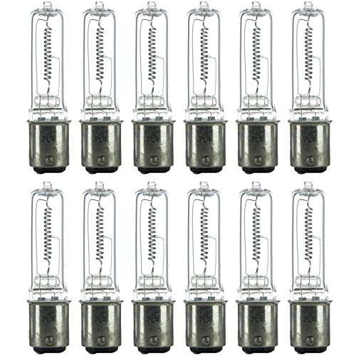 Sunlite Q250/CL/DC/12PK Halogen 250W 120V T4 Q250 Single Ended Tube Capsule Light Bulbs (12 Pack)