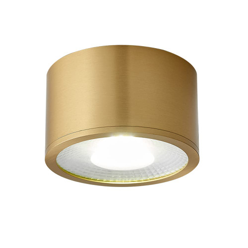 Sedelan LED Ceiling Spotlight, Indoor Surface Mounted Downlight, Modern Ceiling Lights for Hallway Corridor Gallery Kitchen Living Room Bedroom 7W 4000K, Brass