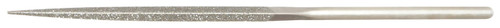 PFERD Needle File, Diamond Grit, Triangular, Coarse, 5-1/2" Length