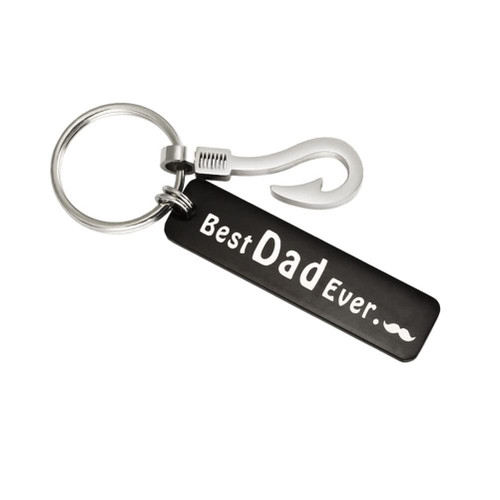 BESTOYARD Letter Keychain Metal Keychain Stainless Steel Key Ring Creative Key Holder Creative Key Rings Letter Keychains Key Chain Small Pendant Stainless Steel Black Key Rings Ornaments