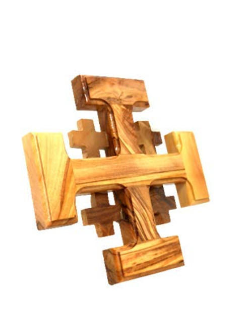 Hand Made OLIVE WOOD Cross made in Jerusalem holy land Crusaders Jesus blessed