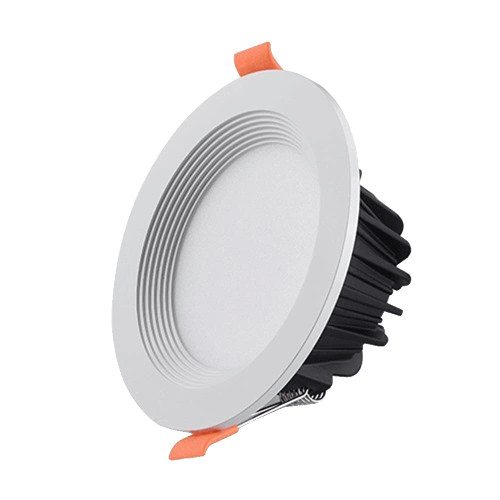 OKLUCK Ultra-Thin Embedded Aluminum Spotlights LED Ceiling Lights Thin Spotlights Energy Saving Ceiling Lights 3w/5w/7w/12w Downlights Hallway Living Room Porch Background Wall Downlight Baffle Trim (