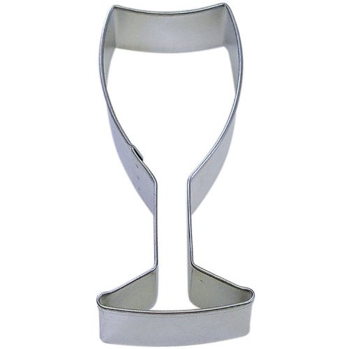 Champagne Glass Tin Cookie Cutter 4" B1806