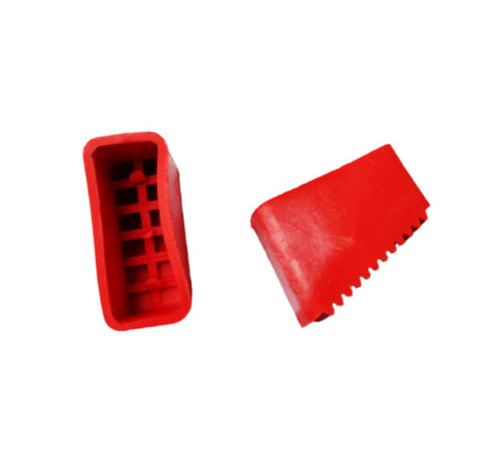 Telescoping Ladder Rubber Non Slip Feet Foot Pads, Replacement Ladder Feet Foot Mat Pads Shoe Cover for Extension Ladder, Step Ladder, Ladder Accessories (Red)