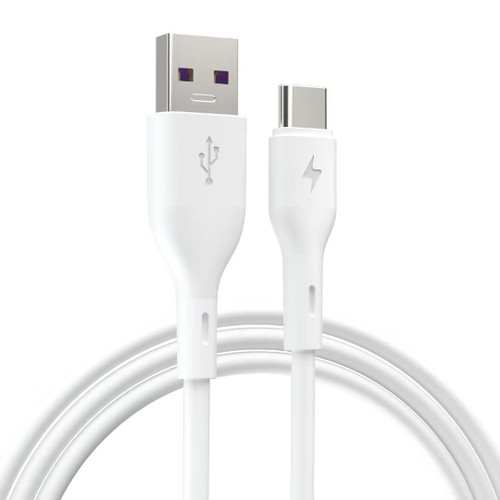 COBOSSIN USB C Cable, 3ft Type C Charger Premium TPE USB Cable, USB A to Type C Charging Cable Fast Charge,White