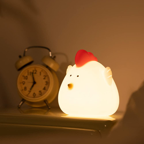 Night Light for Kids Night Light, chick Lamp Cute Lamp, 3 Brightness Modes Kids Night Lights for Bedroom, Cute Kawaii Room Decor for Teen Girl,Nursery Toddler Baby Night Light Night Lamp Cute Gifts