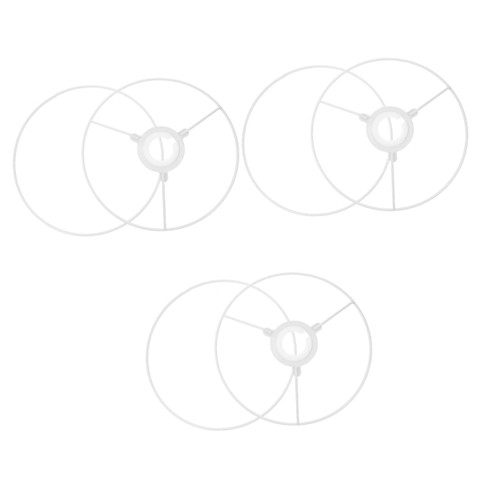 Holibanna 3 Sets Lampshade Frame Metal Lamp Ring Lampshade Holder Frame Ring Lamp Iron Ring Square Lamp Shade Lampshades for Table Lamp Vintage Lamp Shades DIY Ring Lamp Shade Lamp Fix Ring