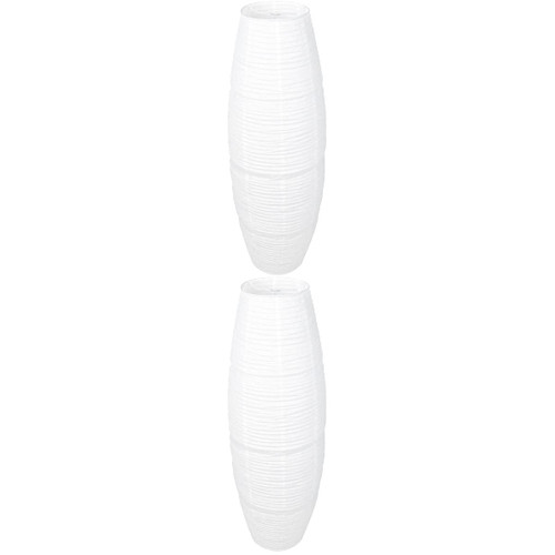 Beaupretty 2pcs Paper Lamp Shade Rice Light Cover Replacement Floor Lampshade for Home Hotel