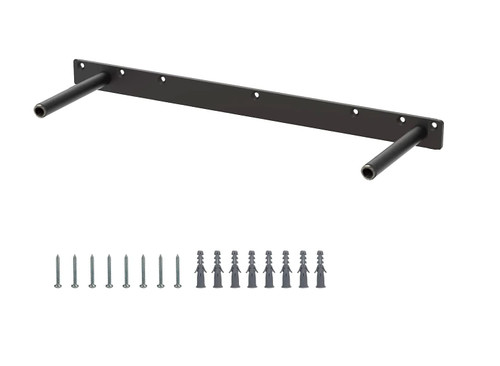18 Inch Steel Heavy Duty Blind Wall Mount Floating Shelf Bracket -Hidden Shelf Bracket Pair with 150 LB Weight Capacity - Invisible Supports Shelves of Any Length -3/4 Inch Steel Rods