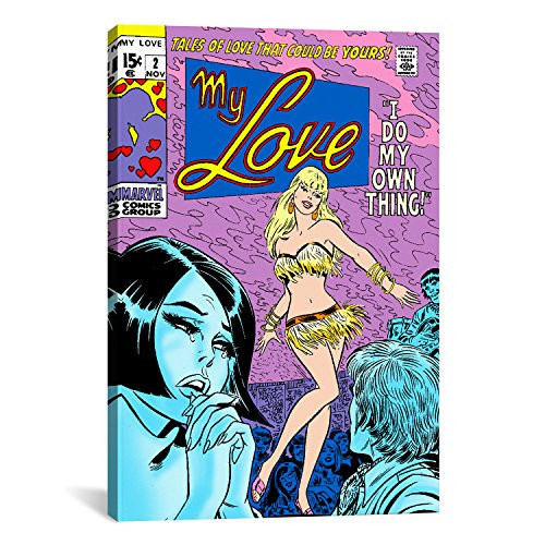 iCanvasART MRV38 Marvel Comic Book My Love Issue Cover No.2 by Marvel Comics Canvas Print, 18 by 12-Inch, 0.75-Inch Deep