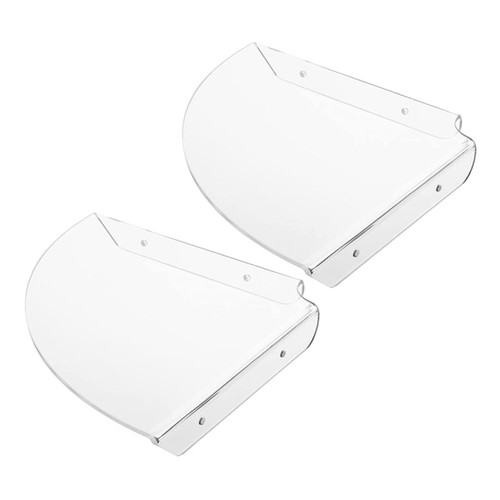 Garneck 2pcs Speaker Stand Bookshelf Speakers Wall Mounted Speakers Corner Shelf for Desk Acrylic Hanging Rack Floating Corner Shelves Shower Caddy Organizer Corner Floating Corner Shelf