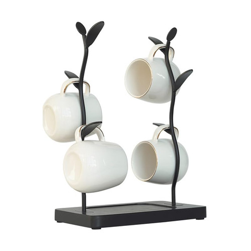 ABZUOON Coffee Mug Holder,Mug Rack Countertop,Leaf Shaped Mug Tree for Counter,Coffee Tea Cup Mug Holder Stand for Countertop,Perfect Coffee Bar Accessory & Kitchen Home Organizer ABZUOON Coffee Mug Holder,Mug Rack Countertop,Leaf Shaped Mug Tree for Counter,Coffee Tea Cup Mug Holder Stand for Countertop,Perfect Coffee Bar Accessory & Kitchen Home Organizer