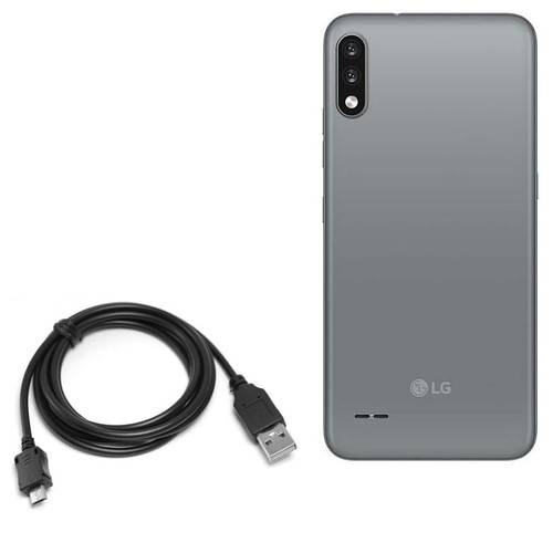 BoxWave Cable Compatible with LG K22 - DirectSync Cable, Durable Charge and Sync Cable for LG K22