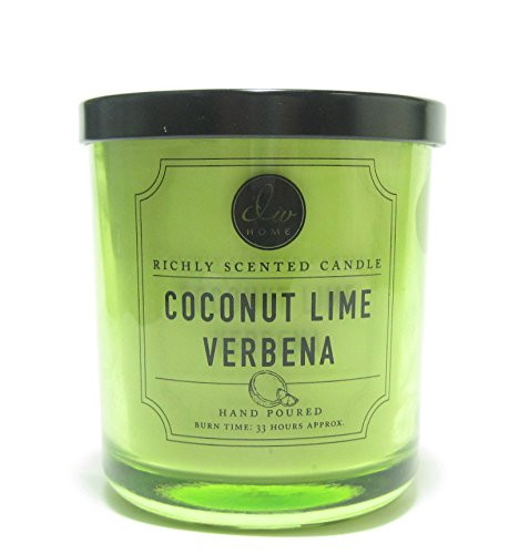 DW Home Medium Single Wick Candle, Coconut Lime Verbena