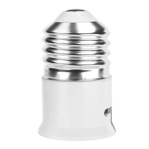 BUJIATANG E27 to B22 Socket E27 to B22 Socket Converter Bayonet Socket Adapter Lamp Base Adapter for Led Bulbs Incandescent Bulbs CFL Bulbs White