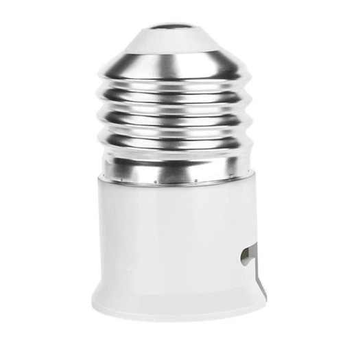 LHYTDBFP E27 to B22 Socket Converter Bayonet Socket Adapter Lamp Base Adapter for LED Bulbs Incandescent Bulbs CFL Bulbs White E27 to B22 Socket