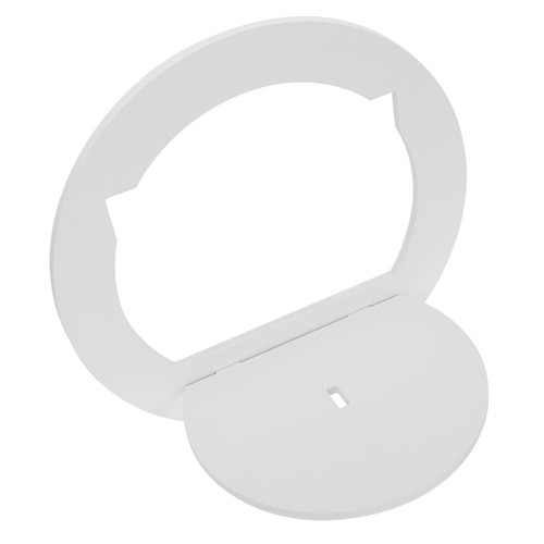 Holibanna 1pc Wall Mount Speaker Stands White Shelves Circle Wall Shelf Wall Mount Shelves White Floating Shelves Planter Shelves Wall-Mounted Rack Wall Mounted Storage Rack Storage Stand