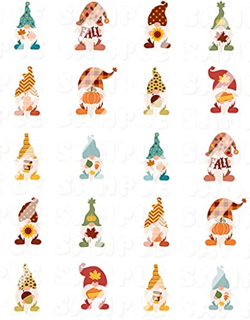Fall Gnome Nail Art Decals Fall Gnome Nail Art Decals
