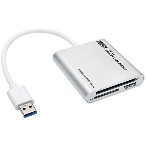 TRIPP LITE U352-000-MD-AL USB 3.0 Memory Card Reader/Writer, Aluminum Case