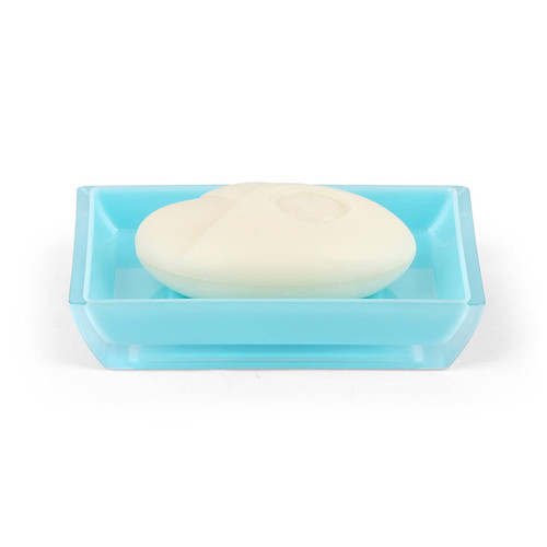 WAOCEO Soap Dish Plastic Soap Holder Bar European Style Large Plastic Drain Soap Box Household Personalized Soap Box Holder Drain Soap Holder