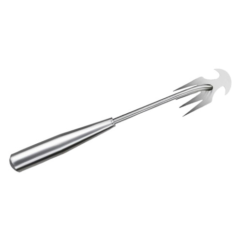 Ronyme Manual Hand Weeder Tool Garden Weeding Tool with Detachable Handle Stainless Steel Weeding Artifact Hand Cultivator Rake Hoe Tool for Loosening, 40cm