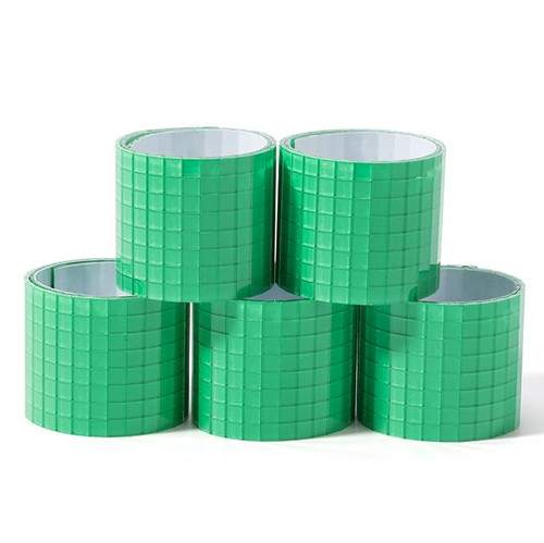 PP OPOUNT 2360 PCS Disco Tiles, 5 x 5 mm Self Adhesive Disco Ball Tiles, Disco Ball Mirror Tiles for DIY Disco Ball, Disco Cowboy Hat, Bottle, Disco Ball Planter, Art Collage, Indoor Decor (Green)