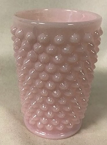 Hobnail Pattern - Tumbler or Juice Glass - Crown Tuscan Pink - American Made - Mosser USA (1)
