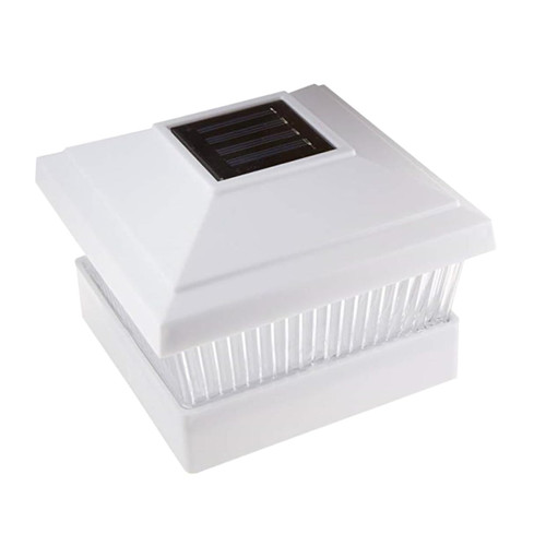 DOITOOL 1 PC Solar Post lamp Creative Fence Lamp Courtyard Light Outdoor LED Solar Lights Outdoor Solar Powered Lights Outside Patio Light Outdoor Post Light Practical Solar Light Square