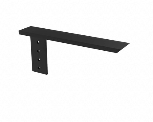 Solid Heavy Duty Steel Side Wall Hidden Countertop Support Floating Shelf Bracket, 14 inch, Right, 1 Count, DIY Projects, Made with American Steel by The Original Granite Bracket