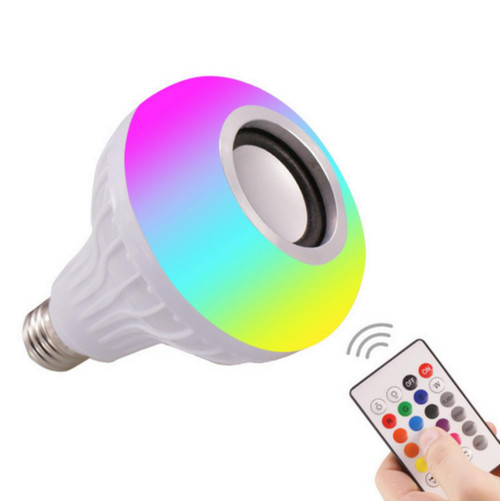 anso 12W LED RGB Wireless Bluetooth Speaker Bulb Light Music Playing Lamp & Remote E27