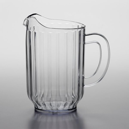 Clear SAN Plastic Beverage Pitcher 60oz. Plastic, Serve Soda, Lemonade, Juice,For Bars, Parties