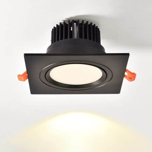 SDUYTDG 3inch-4.5inch Recessed Lights Adjustable Angle LED Downlight 5W-30W Square Spotlights 3000K/4000K/6000K Selectable Ceiling Light for Living Room Foyer