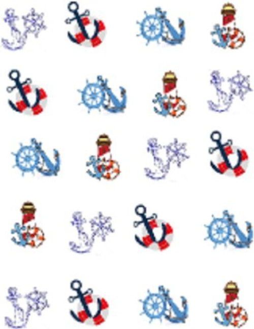 40 Anchors and Ships Wheels Nail Art Decals 40 Anchors and Ships Wheels Nail Art Decals