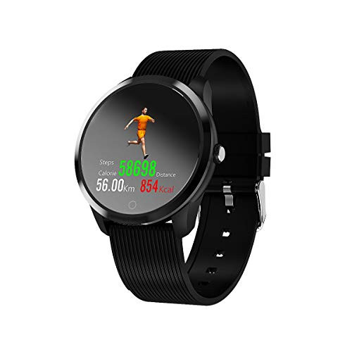 Sports Smart Watch, Waterproof Smart Watch Band Activity Tracker with Heart Rate Blood Pressure Monitor Calorie, Smart Bracelet with Sleep Tracking Pedometer (Black) Sports Smart Watch, Waterproof Smart Watch Band Activity Tracker with Heart Rate Blood Pressure Monitor Calorie, Smart Bracelet with Sleep Tracking Pedometer (Black)