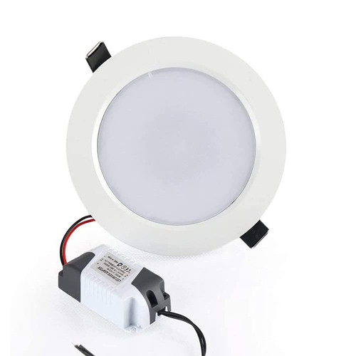 OEIEFE Ultra-Thin 5W/10W/15W LED Ultra-thin Recessed Round Ceiling Light, Indoor Dimmable Ambient Lights with Remote Control Ceiling Downlight, RGB 16-color Color-changing Spotlight, 500-1000LM Baffle