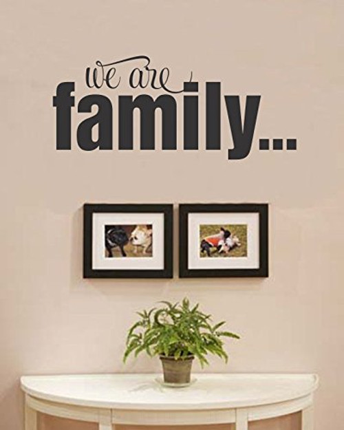 We are family... Vinyl Wall Decals Quotes Sayings Words Art Decor Lettering Vinyl Wall Art Inspirational Uplifting