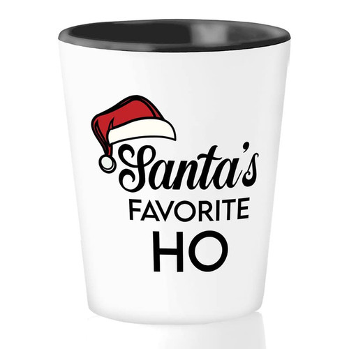 Flairy Land Funny Sarcasm Shot Glass 1.5oz - Santa's Favorite Ho - Witty Sarcastic Snow Season Jokes Silly Inappropriate Adult Humor Gag Bestie Flairy Land Funny Sarcasm Shot Glass 1.5oz - Santa's Favorite Ho - Witty Sarcastic Snow Season Jokes Silly Inappropriate Adult Humor Gag Bestie