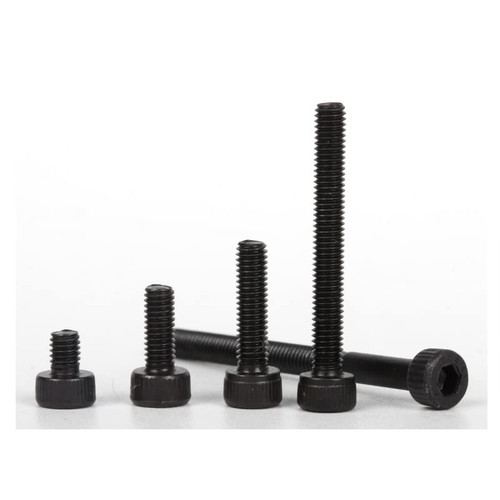 QuarkMRO - Black 304 Stainless Steel Hex Socket Bolts Cap Head Screws M2 M3 M4 M5 M6 (M3 x 0.5 x 12mm,200)