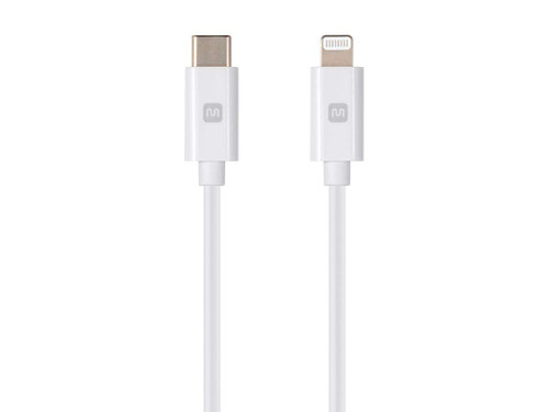 Monoprice Apple MFi Certified Lightning to USB Type-C and Sync Cable - 6 Feet - White | Compatible with iPod, iPhone, iPad with Lightning Connector Monoprice Apple MFi Certified Lightning to USB Type-C and Sync Cable - 6 Feet - White | Compatible with iPod, iPhone, iPad with Lightning Connector