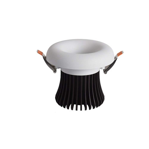 AIKUZ 12W Creative LED Recessed Downlight No Strobe Aluminum Embedded Integrated Ceiling Spotlight Anti-Glare Commercial Decor Show LED Ceiling Lamps for Aisle Lighting Ultra Slim (Color : 12W White