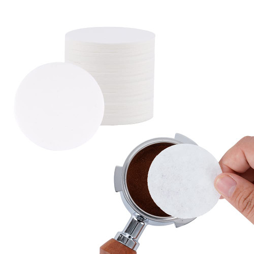watchget Espresso Paper Filter 51mm 500 Pieces Replacement Coffee Paper Filters Unbleached Portafilter Paper Compatible with 51mm Portafilters and Baskets, Espresso Machines Coffee Maker Accessories