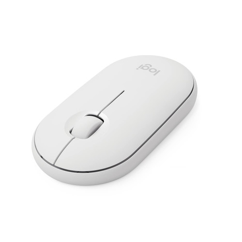 Logitech Pebble i345 Mouse - Wireless - Bluetooth - White - 1000 dpi - Scroll Wheel - 3 Button(s) (Renewed)