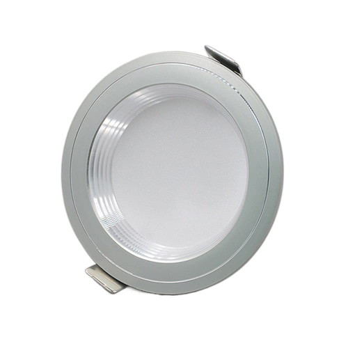 OEIEFE Ultra-Thin 5W Dimmable Downlight Three-Color Dimming Simple Recessed Ceiling Panel Light Spotlights Downlights for Ceiling Restaurant Mounting Frame Ceiling Lights Baffle Trim (Color : Gray)